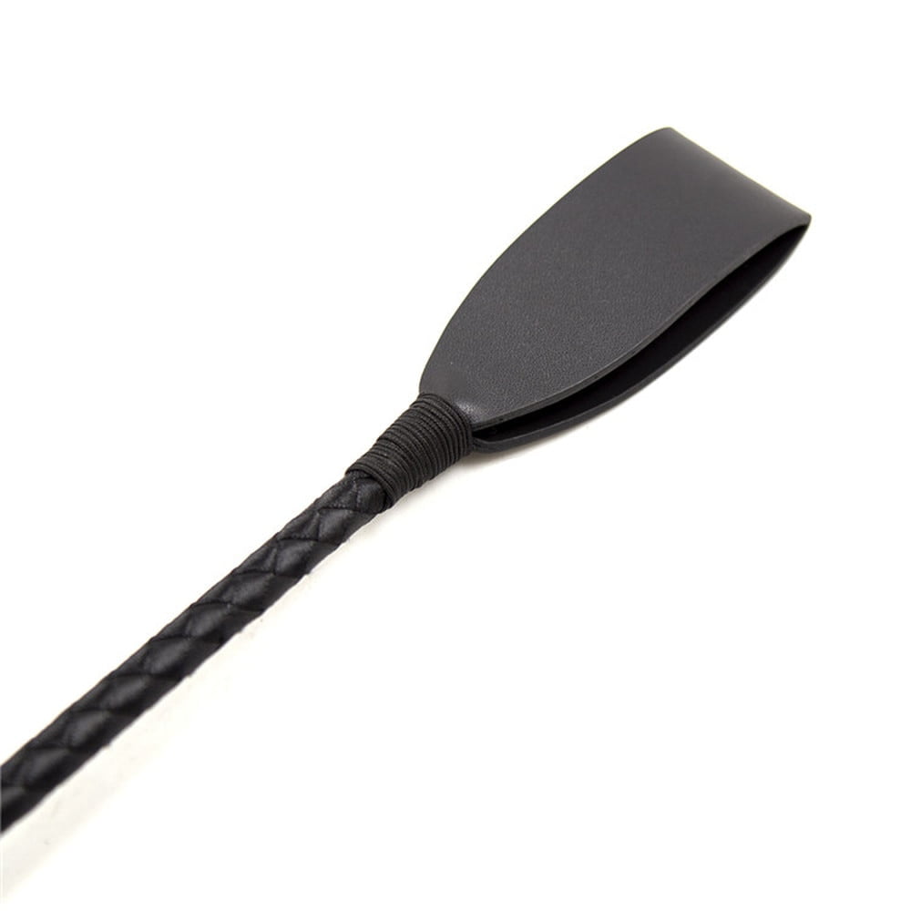 45-60CM Black PU Leather Spanking Paddle Long Whip Flirting slave BDSM Bondage Flogger Sex Toys For Women Adults SM Games - Image 3