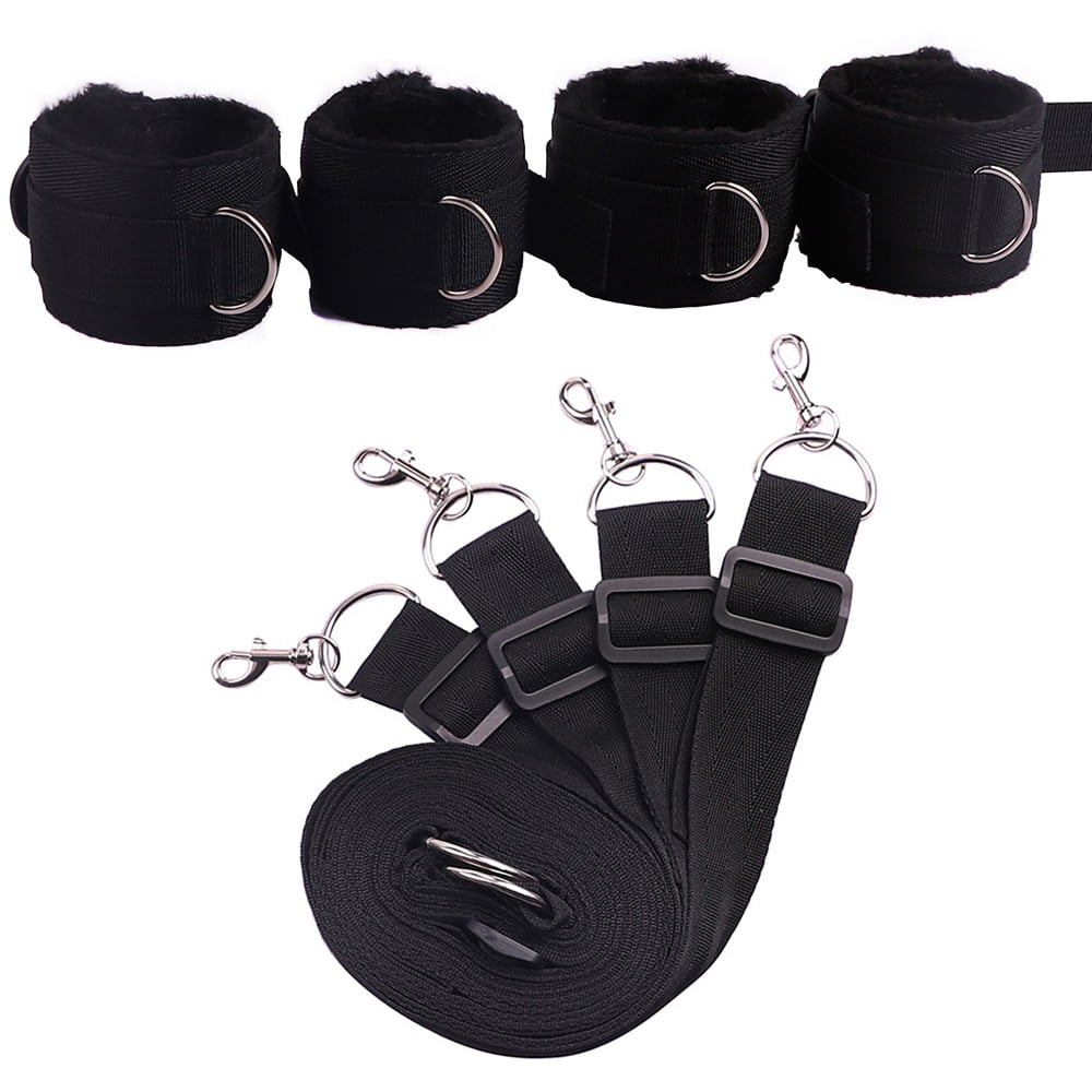 Bed Jam Sex Restraint Kit Adjustable Belt Nylon Handcuffs Ankle Cuffs Under Bed BDSM Bondage Erotic Toys Fixation Adult Game - Image 5