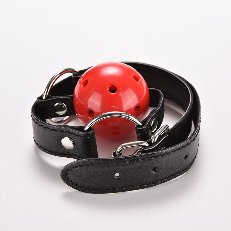 PU Leather Band Ball Mouth Gag Oral Fixation mouth stuffed Adult Games For Couples Flirting Torture Bdsm Bondage Teasing - Image 2