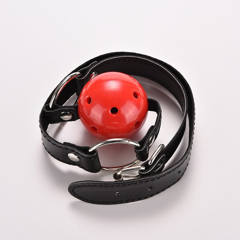 PU Leather Band Ball Mouth Gag Oral Fixation mouth stuffed Adult Games For Couples Flirting Torture Bdsm Bondage Teasing - Image 3