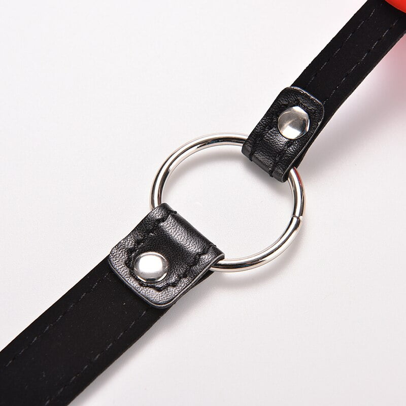 PU Leather Band Ball Mouth Gag Oral Fixation mouth stuffed Adult Games For Couples Flirting Torture Bdsm Bondage Teasing - Image 5