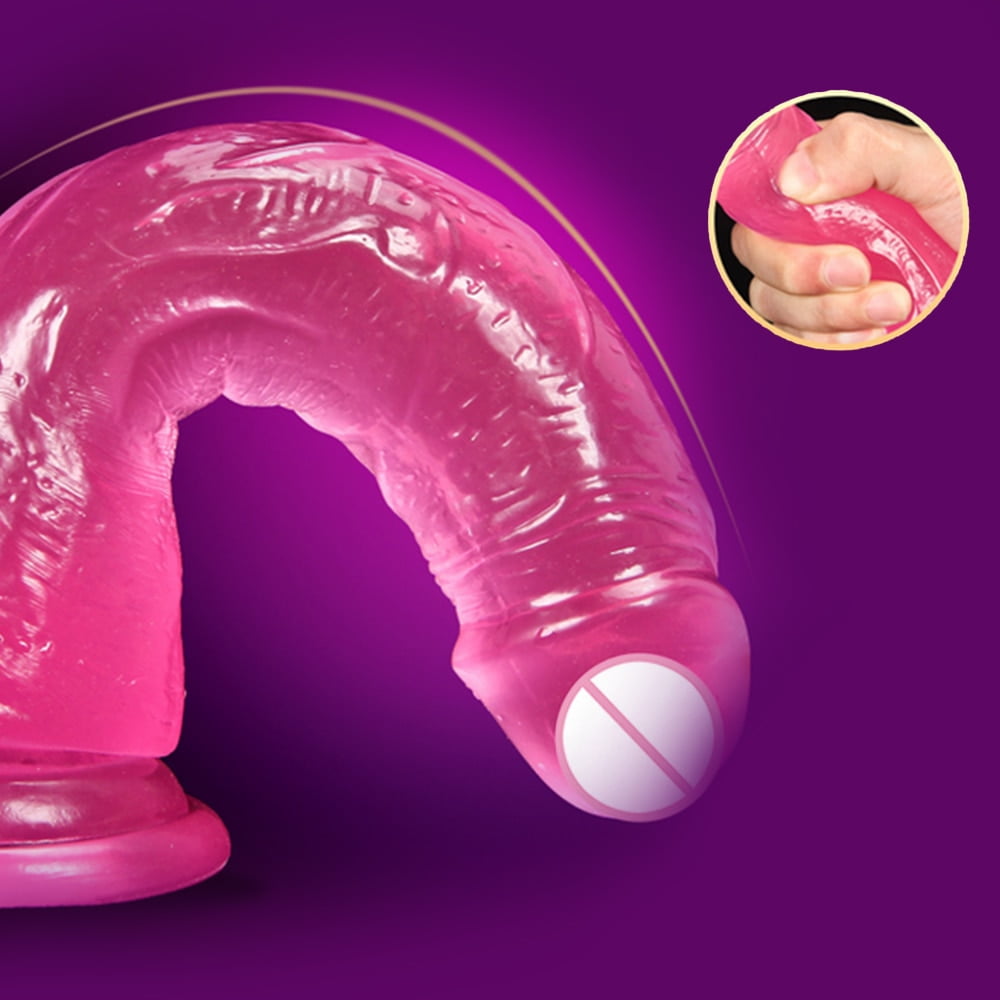 VETIRY G-spot Dildo Simulation Penis Crystal Transparent Huge Penis Not Vibrator Penis Sucker Anal Toys For Woman Sex Toy - Image 2