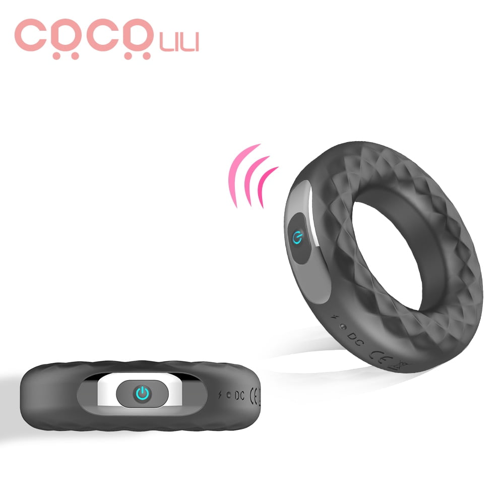 Vibrating Penis Ring Silicone Cock Ring Delay Ejaculation...