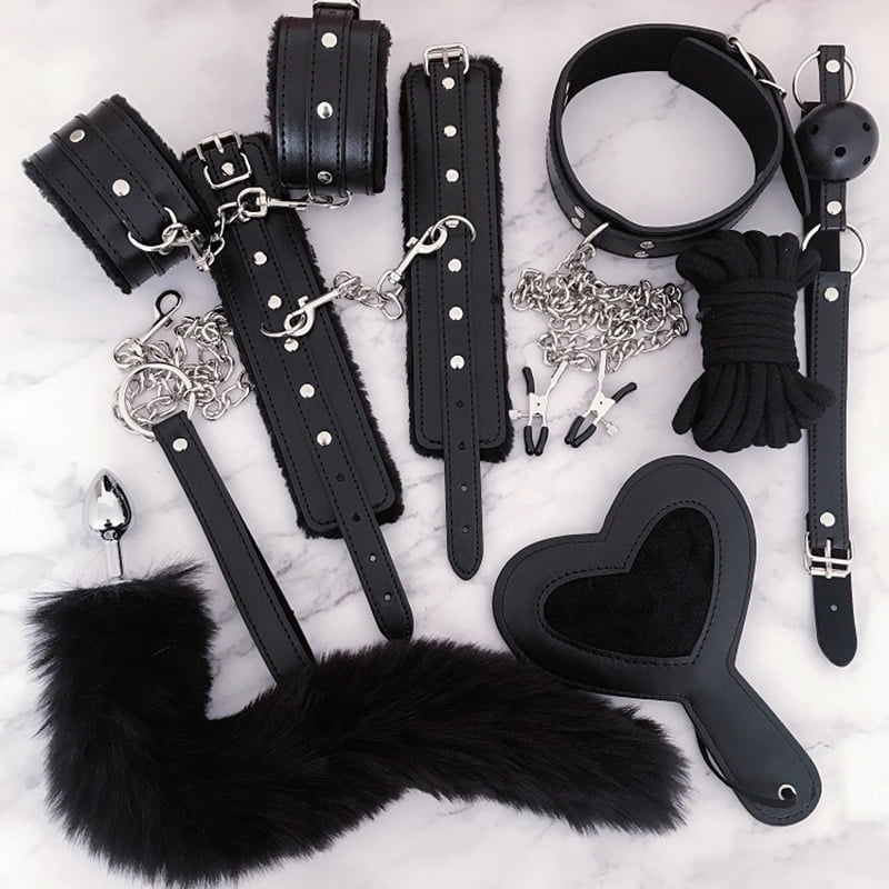 luxury brand Sex Toys for Woman Bdsm Bondage Set Collar Nipple Clamps Whip Butt Plug Erotic Porn Toys Handcuffs Sex Adult Games - Image 2
