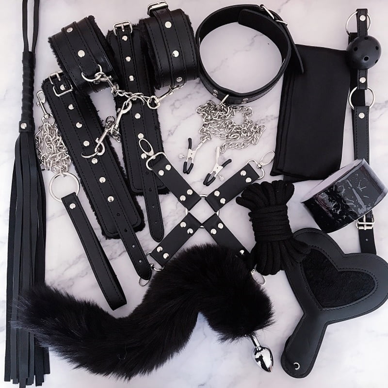 luxury brand Sex Toys for Woman Bdsm Bondage Set Collar Nipple Clamps Whip Butt Plug Erotic Porn Toys Handcuffs Sex Adult Games