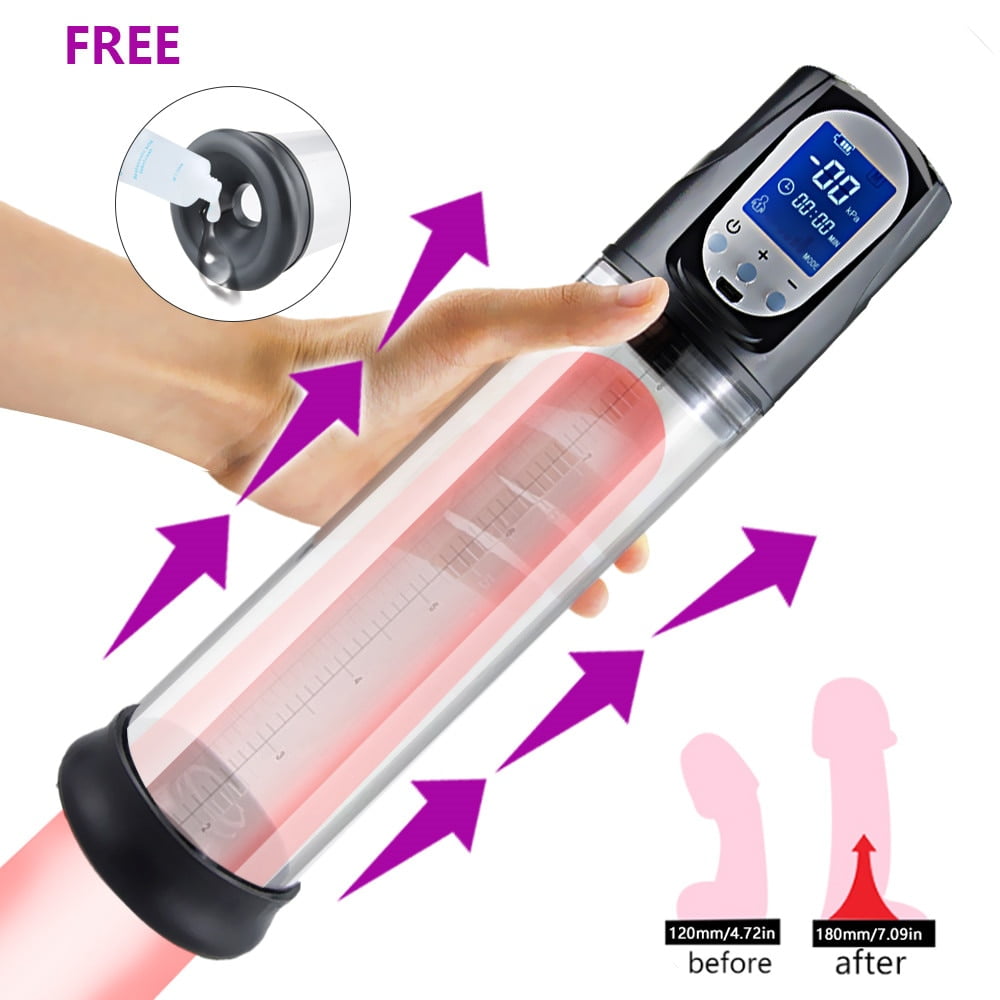 Men Penis Pump Automatic Penis Extender with Lubricant...