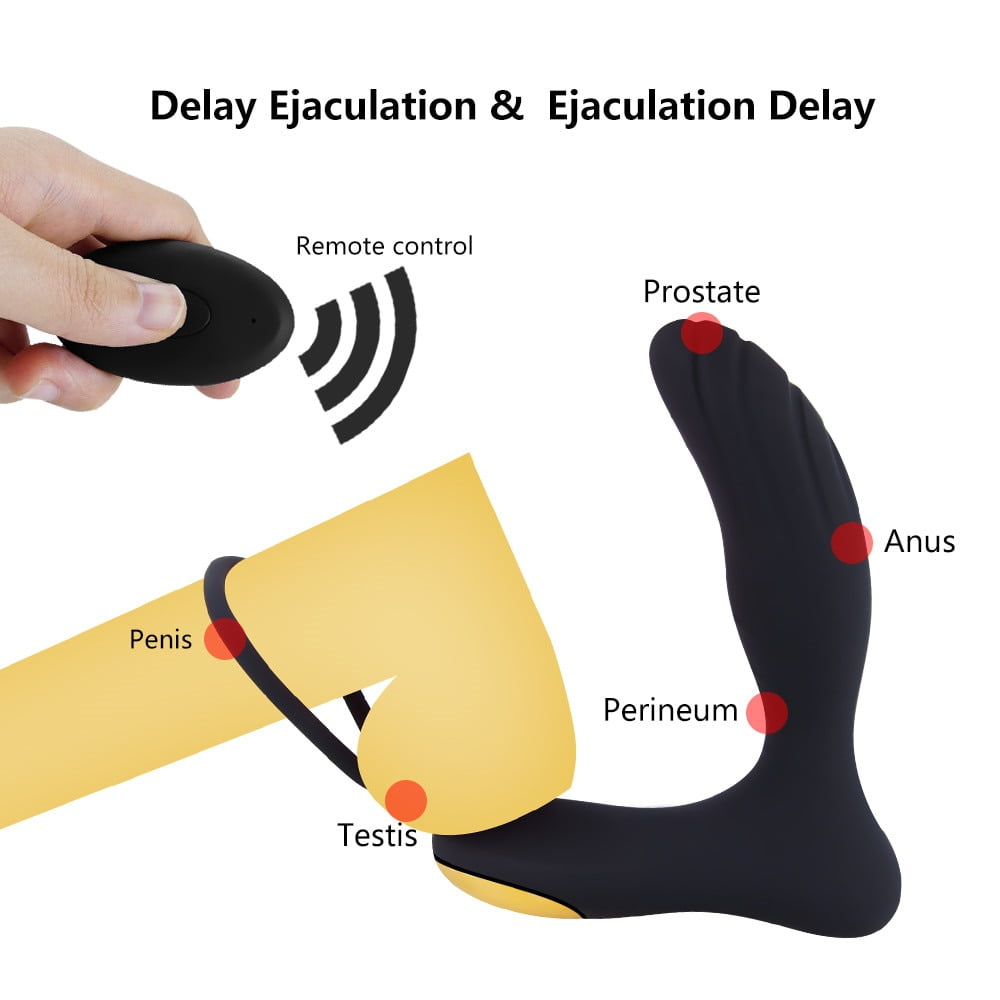 Vibrating Prostate Massager Men Anal Plug Remote Control Anal Vibrator Powerful Motors Patterns Butt Silicone Sex Toys for Adult - Image 3