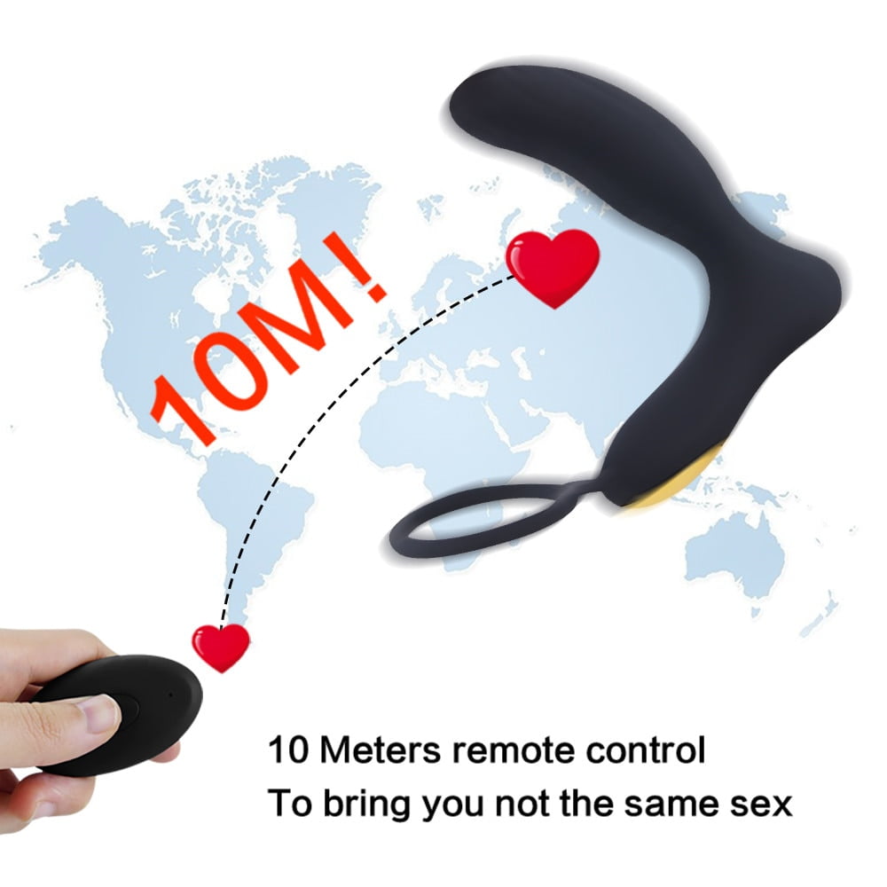 Vibrating Prostate Massager Men Anal Plug Remote Control Anal Vibrator Powerful Motors Patterns Butt Silicone Sex Toys for Adult - Image 4