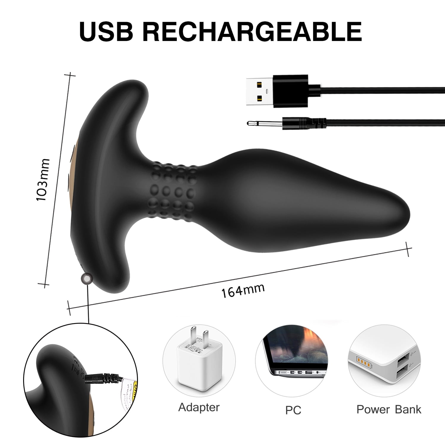 Vibrating Prostate Massager Men Anal Plug Remote Control Anal Vibrator Powerful Motors Patterns Butt Silicone Sex Toys for Adult - Image 3